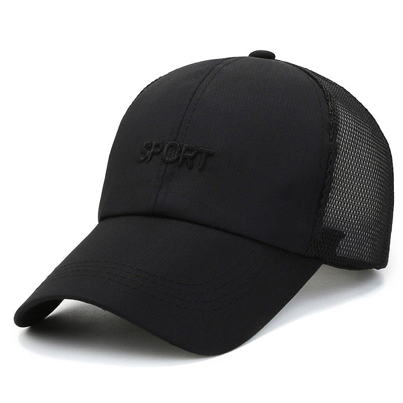 Men's Spring Sunshade Fishing Mesh Baseball Cap Hat