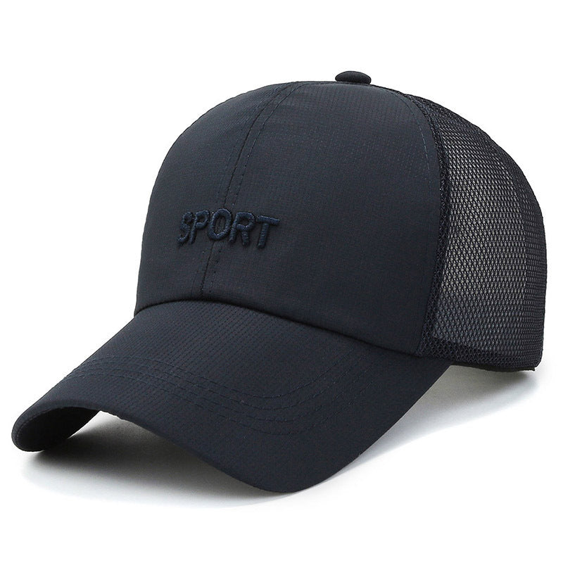 Men's Spring Sunshade Fishing Mesh Baseball Cap Hat