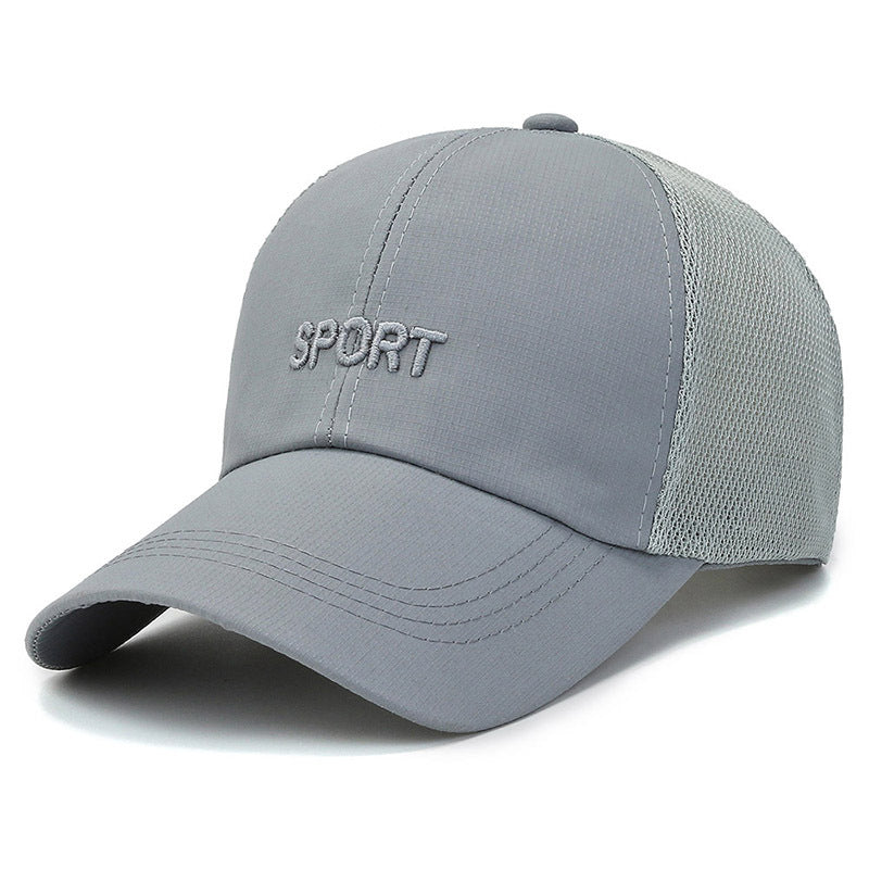 Men's Spring Sunshade Fishing Mesh Baseball Cap Hat