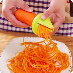 1pc Veg & Fruit Multifunction Spiral Peeler for Potatoes Carrots Radishes