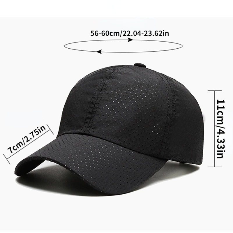 Men's Breathable Mesh Cap Summer Baseball Sun Hat