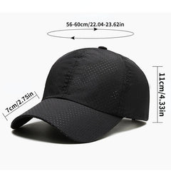 Men's Breathable Mesh Cap Summer Baseball Sun Hat