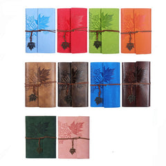 Vintage PU Leather Notebook for Travelers School Office