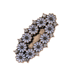 Alloy Daisy Hair Clip Chrysanthemum Rhinestone French Barrette