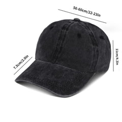 Distressed Denim Baseball Cap Vintage Ball Cap