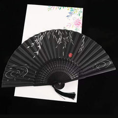 Chinese Style Folding Fan Dance Fan Women Summer Retro Classical Decorative Fan