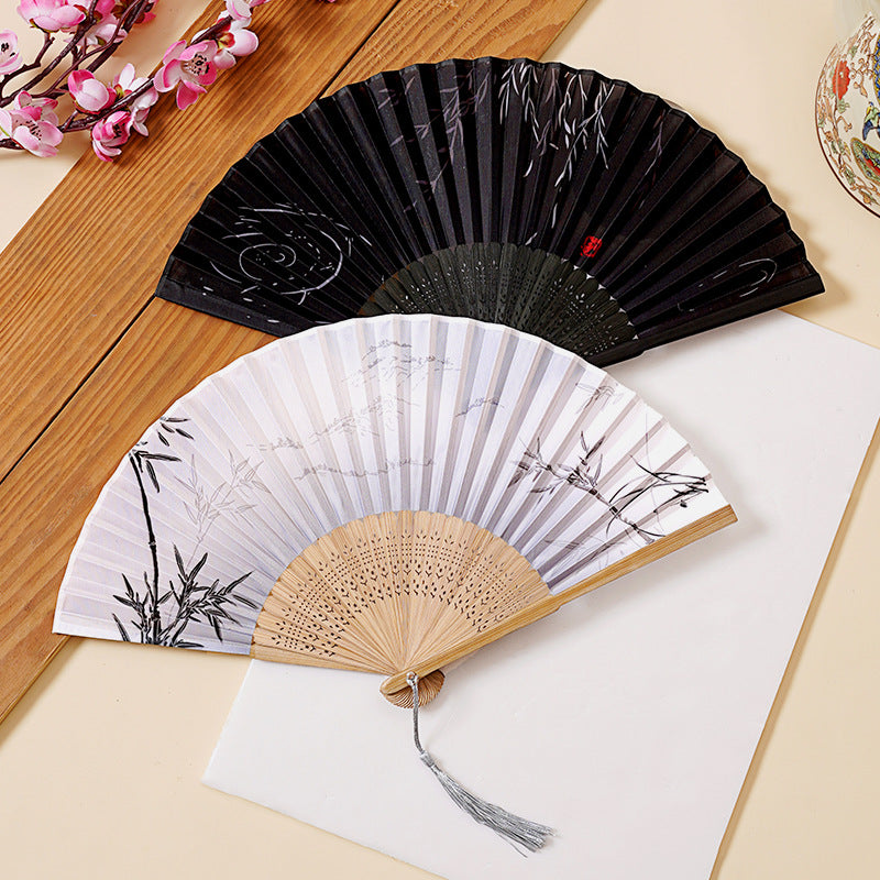 Chinese Style Folding Fan Dance Fan Women Summer Retro Classical Decorative Fan
