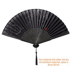 Chinese Style Folding Fan Dance Fan Women Summer Retro Classical Decorative Fan