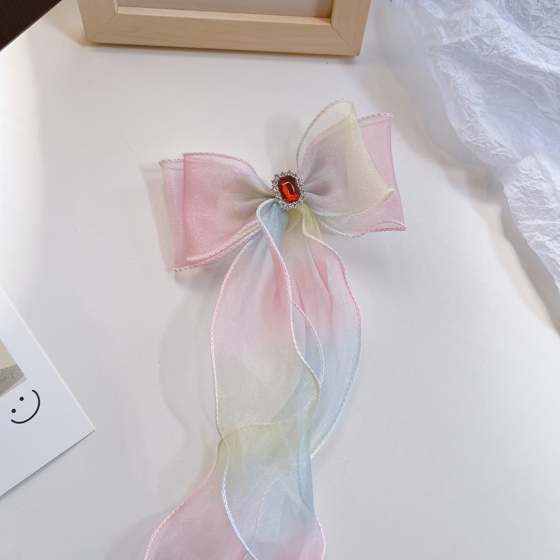 Princess Mesh Ribbon Braided Hair Accessory Bow Knot Hairpin