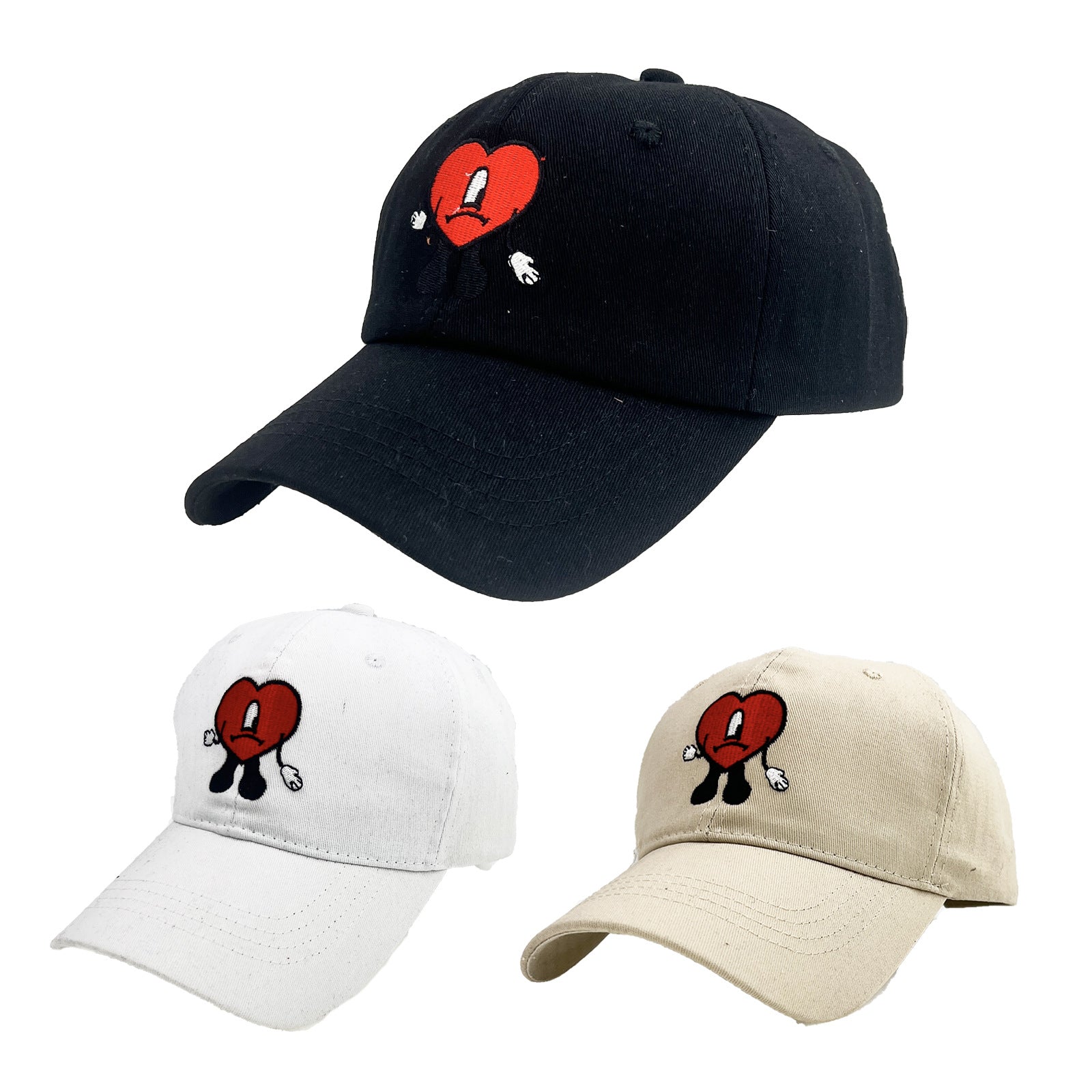 Bad Bunny Embroidery Baseball Cap Hip hop Singer Sun Protection Cap