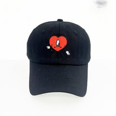Bad Bunny Embroidery Baseball Cap Hip hop Singer Sun Protection Cap