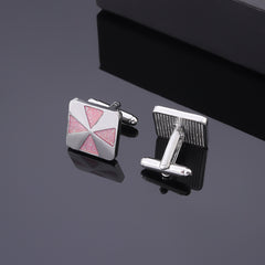 Men's Flash Powder Sense Cufflinks Square Dripping Sleeve Nail