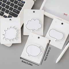 4pcs Creative Dialogue Frame Sticky Notes - Add Fresh Messages