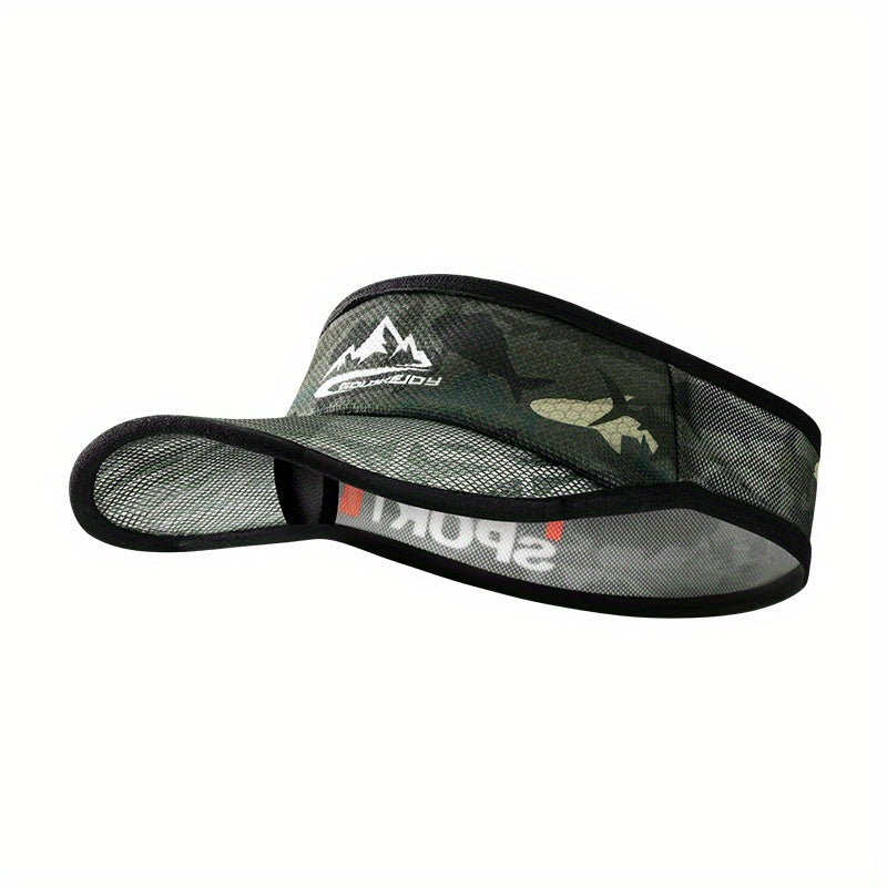 Topless Sunshade Hat Moisture Wicking Quick drying Print Hat