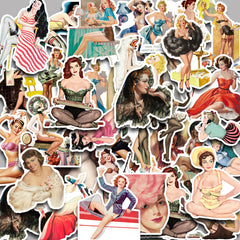 Vintage Girl Group Stickers for DIY Projects & School Supplies