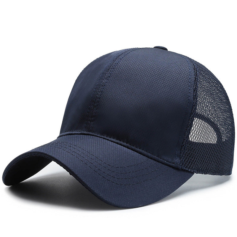 Men's Quick Drying Baseball Cap Adjustable Snapback Mesh Back Hat