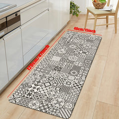 Boho Non Slip Kitchen Mat Set Waterproof Dirt Resistant