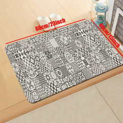Boho Non Slip Kitchen Mat Set Waterproof Dirt Resistant