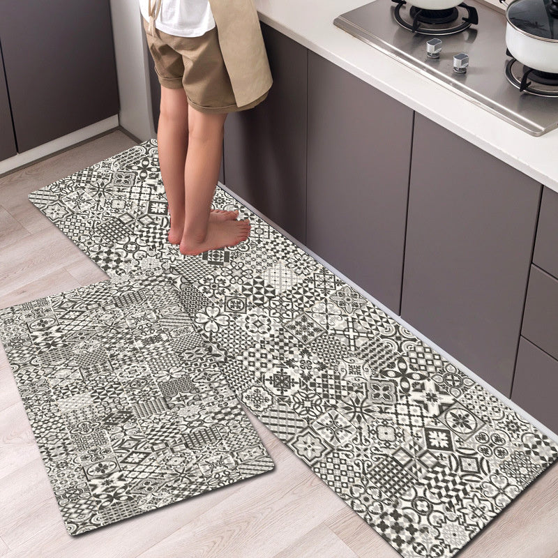 Boho Non Slip Kitchen Mat Set Waterproof Dirt Resistant