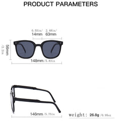 Square Frame Foldable Sunglasses UV400