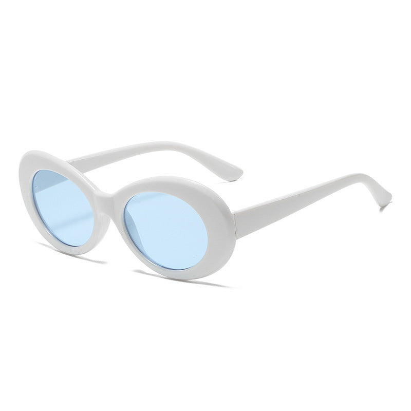 Y2K Oval Frame Sunglasses for Women Men UV400