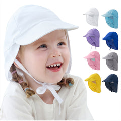 Baby Bucket Hat Adjustable Fisherman Hat Wide Brim Sunscreen Cap