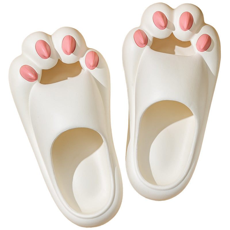 Adorable Cat Claw Non Slip Platform Slides Soft Sole Cloud Slides