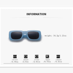 Y2K Square Frame Sunglasses For Women Men UV400