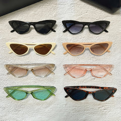 Men's Cat Eye Sunglasses Small Frame Retro Glasses With Box