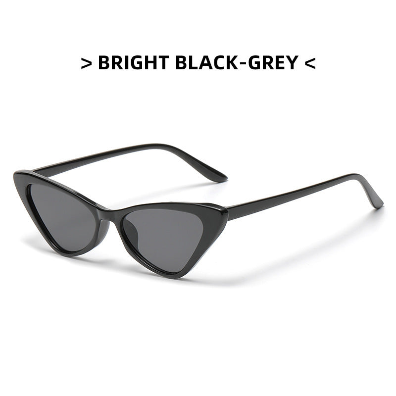 Men's Cat Eye Sunglasses Small Frame Retro Glasses With Box