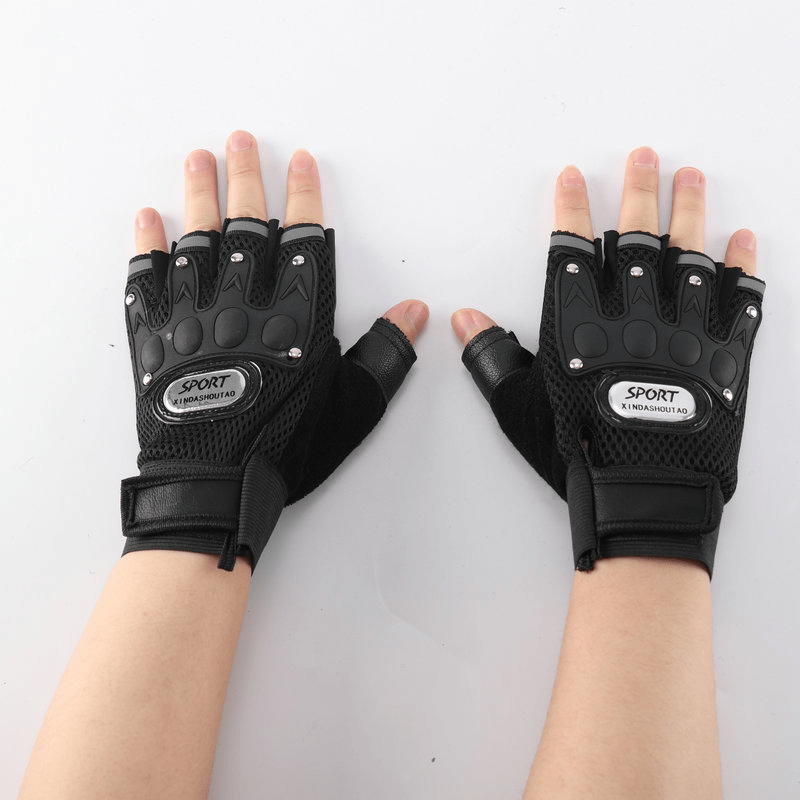 Breathable Tactical Fingerless Gloves for Cycling Fitness