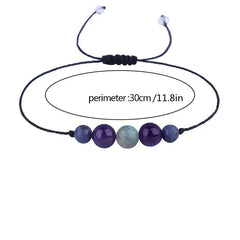 Healing Crystal Stone Beads Men's Bracelet