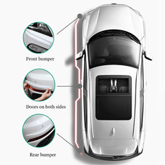 2pcs Bumper Protector Strip Corner Protection Strips with Scratch Guard