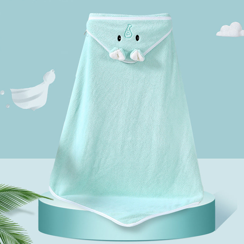 Baby Cartoon Coral Fleece Towel Newborn Baby Blanket With Hood