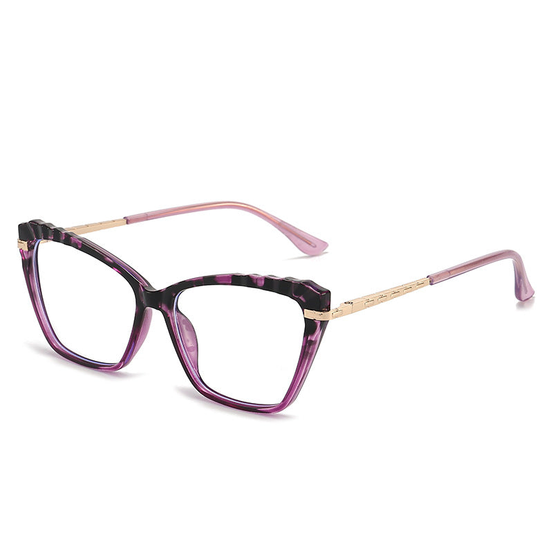 Anti Blue Light Cat Eye Glasses for Myopia, Gradient Frame
