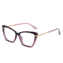 Anti Blue Light Cat Eye Glasses for Myopia, Gradient Frame