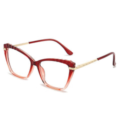 Anti Blue Light Cat Eye Glasses for Myopia, Gradient Frame
