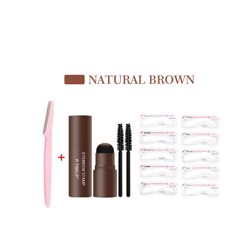 Eyebrow Powder Stamp Tool Waterproof Smudge Proof Matte Eyebrow