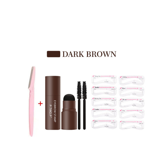 Eyebrow Powder Stamp Tool Waterproof Smudge Proof Matte Eyebrow