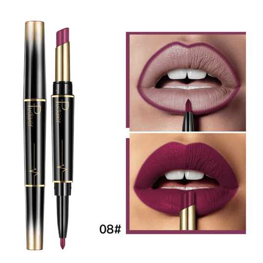 Double Head Lipstick Lip Liner Pen Waterproof Makeup Tool