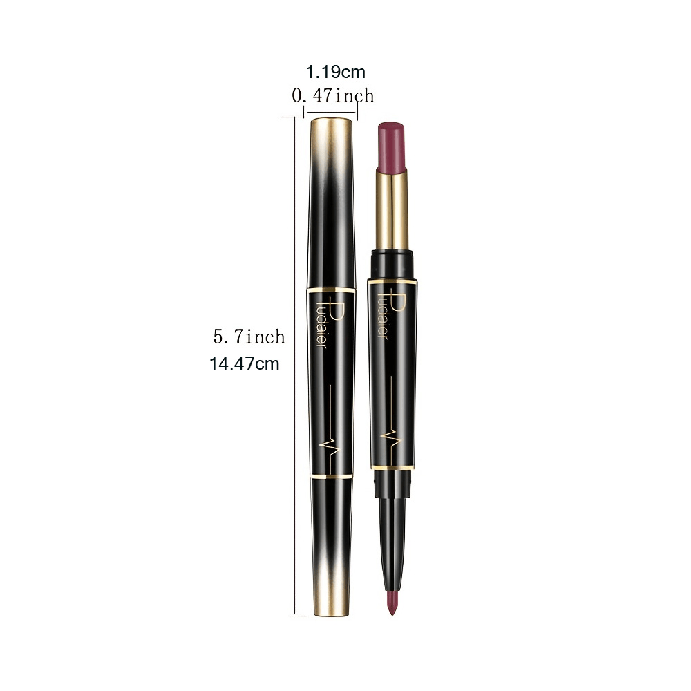 Double Head Lipstick Lip Liner Pen Waterproof Makeup Tool