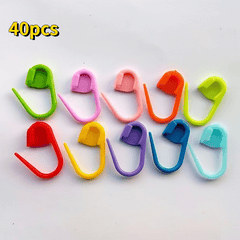 40pcs Small Pins Knitting Mark Buckle Sweater Tools