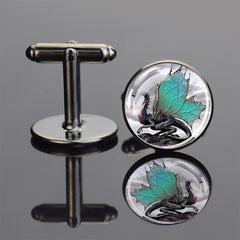 Dragon Pattern Cufflinks for Men's Suit Shirt