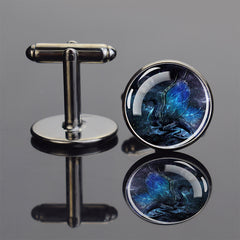 Dragon Pattern Cufflinks for Men's Suit Shirt
