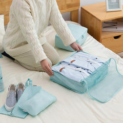 7 Pcs Travel Storage Bag Sets Dustproof Organizers Portable Foldable Bags