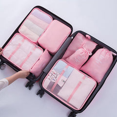 7 Pcs Travel Storage Bag Sets Dustproof Organizers Portable Foldable Bags