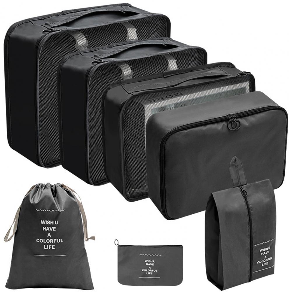 7 Pcs Travel Storage Bag Sets Dustproof Organizers Portable Foldable Bags