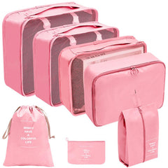 7 Pcs Travel Storage Bag Sets Dustproof Organizers Portable Foldable Bags