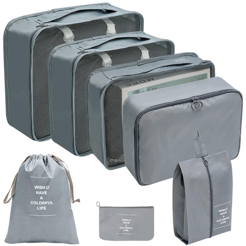7 Pcs Travel Storage Bag Sets Dustproof Organizers Portable Foldable Bags