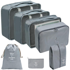 7 Pcs Travel Storage Bag Sets Dustproof Organizers Portable Foldable Bags